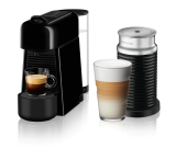 Essenza Plus Limousine Black & Aeroccino Bundle