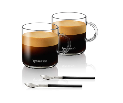 VERTUO Gran Lungo Cups & Spoons x 2 (265ml)