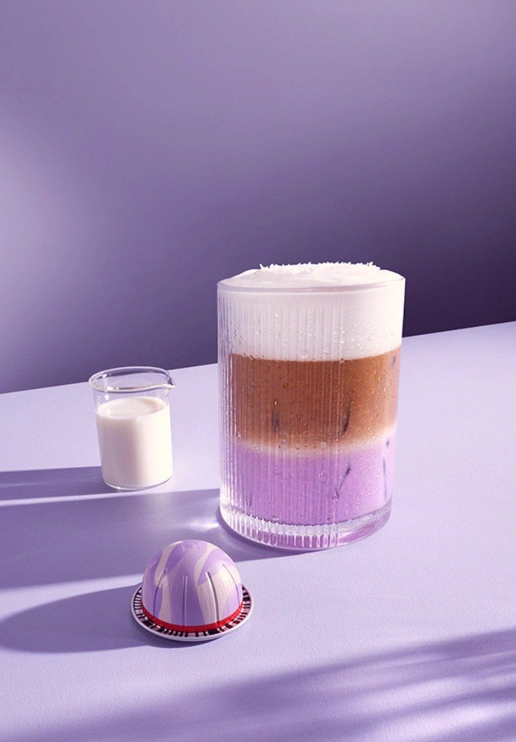 Iced Ube Lavender Latte